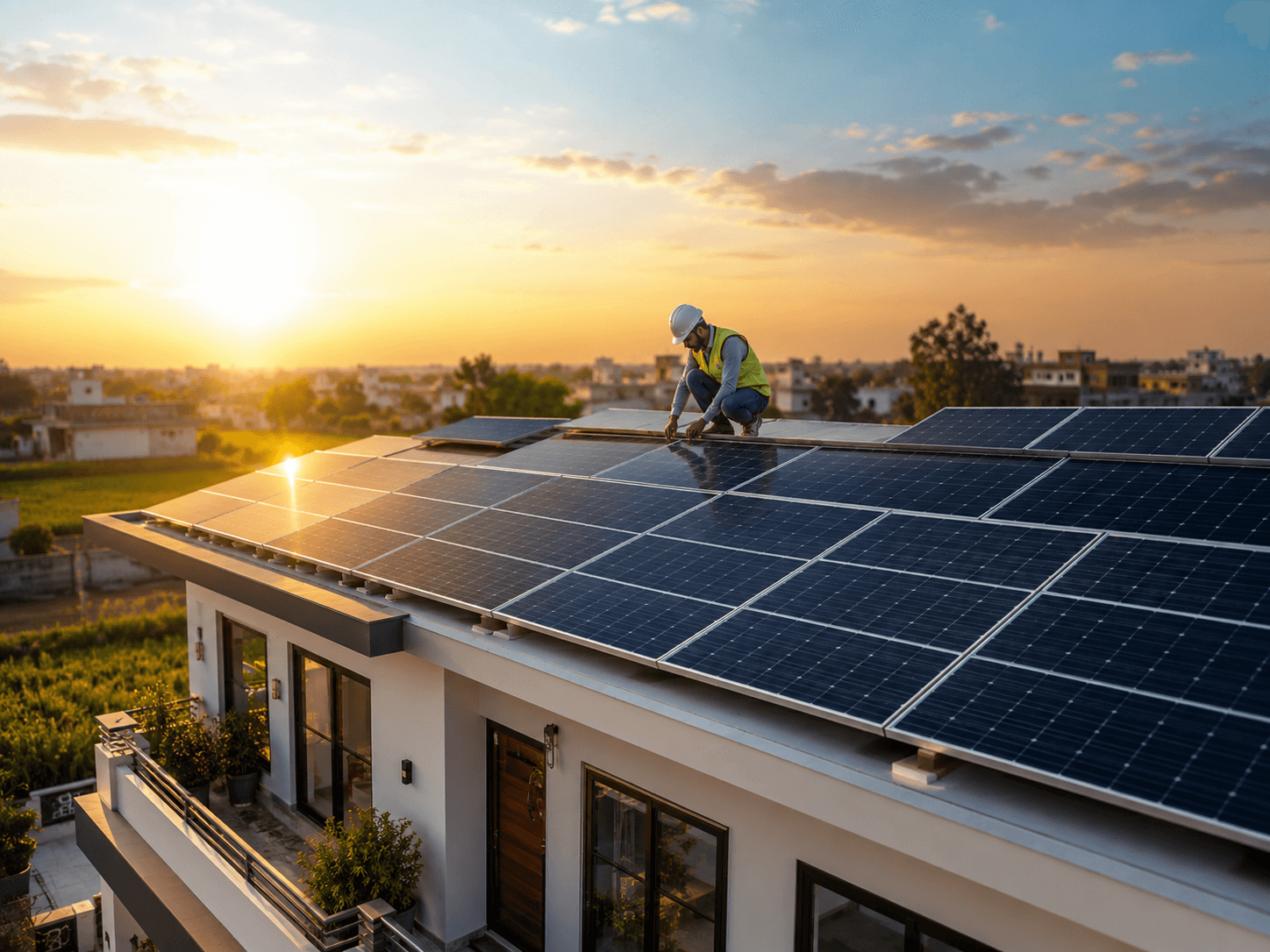 Complete solar installation in UP