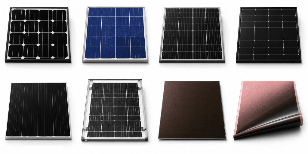 Types of Solar Panels Comparison