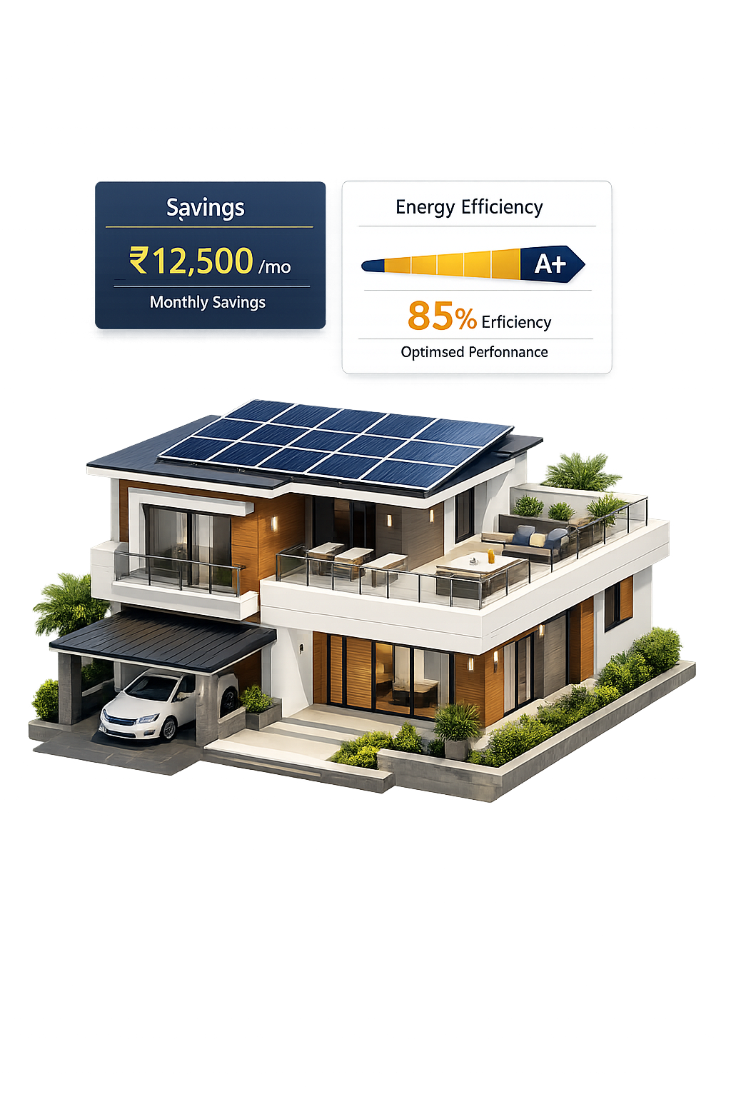 Rooftop solar installation in Varanasi by Ensolvar